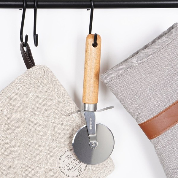 Nóż do pizzy, EXCELLENT HOUSEWARE 259369, radełko stalowe okrągłe 19,5 cm