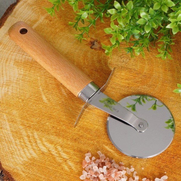 Nóż do pizzy, EXCELLENT HOUSEWARE 259369, radełko stalowe okrągłe 19,5 cm