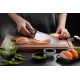 Nóż santoku GEFU Enno 18 cm z rowkami do kuchni uniwersalny