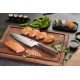 Nóż santoku GEFU Enno 18 cm z rowkami do kuchni uniwersalny