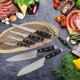 Ніж Santoku, ORION, MASTER 33 см, сталь — для нарізки овочів і м’яса (кухонний)
