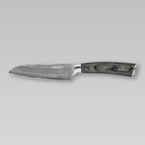 Ніж santoku, Maestro, MR-1482 — кухонний ніж з дамаської сталі 12.5 см для нарізки та універсальної обробки продуктів