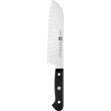 Ніж кухонний Zwilling Gourmet Santoku з виїмками 18 см для універсального різання