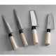 Nóż kuchenny Santoku Hendi 845035 drewniana rączka 165 mm do krojenia