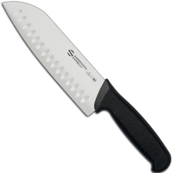 Nóż kuchenny Santoku Supra ze szlifem kulowym do siekania 180/320 mm