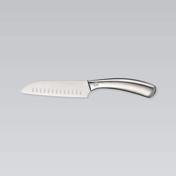 Ніж santoku, Maestro MR-1496, 12.5 см, сталь — універсальний кухонний ніж для нарізки та шинкування