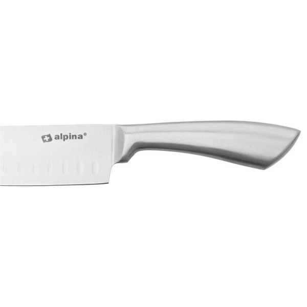 Ніж кухонний Santoku, ALPINA 259271, сталь 31 см — для нарізки та тонкої обробки продуктів