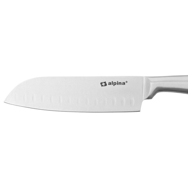 Ніж кухонний Santoku, ALPINA 259271, сталь 31 см — для нарізки та тонкої обробки продуктів