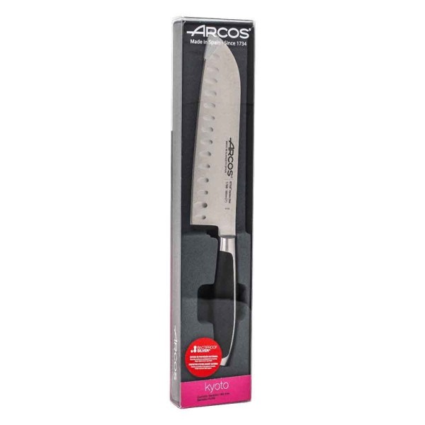 Nóż kuchenny Santoku Kyoto 185 mm do precyzyjnego krojenia składników