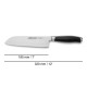 Nóż kuchenny Santoku Kyoto 185 mm do precyzyjnego krojenia składników