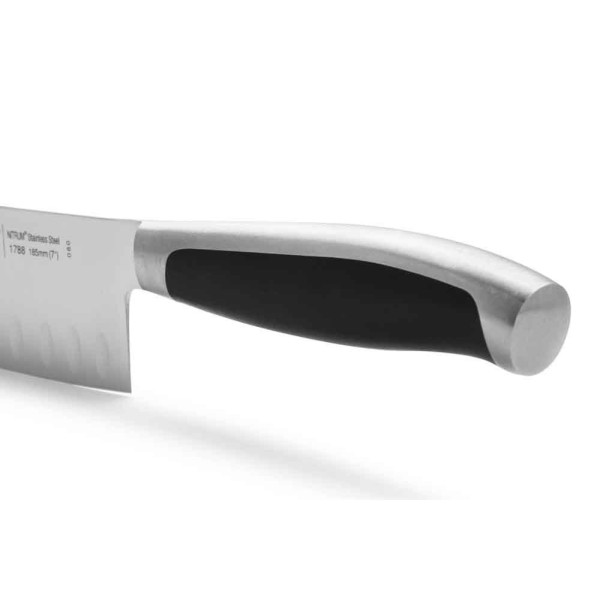 Nóż kuchenny Santoku Kyoto 185 mm do precyzyjnego krojenia składników