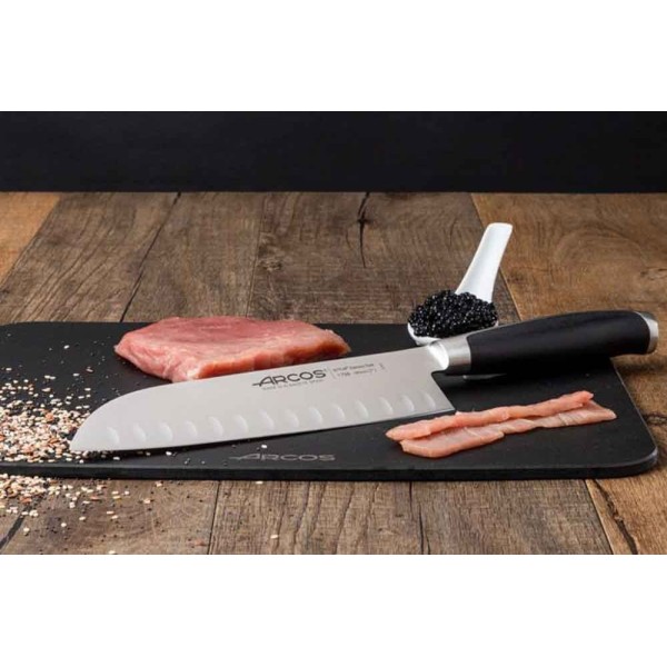 Nóż kuchenny Santoku Kyoto 185 mm do precyzyjnego krojenia składników