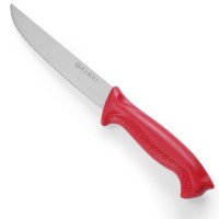 Nóż rzeźniczy Hendi 842423 do surowego mięsa 290mm czerwony HACCP