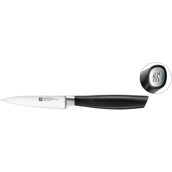 Заточувальний набір ножів Zwilling All Star 5 шт. із блоком для зберігання чорний/сріблястий для кухні