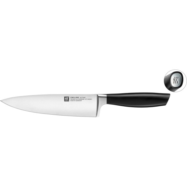 Заточувальний набір ножів Zwilling All Star 5 шт. із блоком для зберігання чорний/сріблястий для кухні