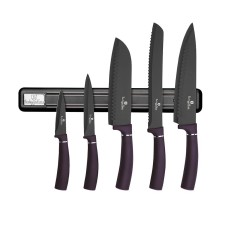 Zestaw noży kuchennych Berlinger Haus Purple Eclipse BH-2681 z listwą magnetyczną 6 elementów