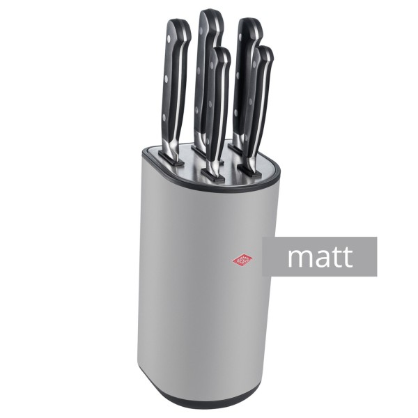 Набір із 5 ножів у блоці, холодний сірий матовий LOFT - Wesco Набір із 5 ножів у блоці, холодний сірий матовий LOFT - Wesco