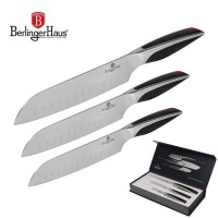 НАБІР 3 НОЖІВ SANTOKU BERLINGER HAUS PHANTOM BH-2024