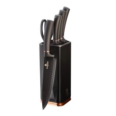 Zestaw noży kuchennych Berlinger Haus Black Rose Gold 7 elementów BH-2422