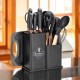 Набір ножів і аксесуарів, ZESTAW, 19 елементів у підставці E-6069 — для кухні / різання та приготування