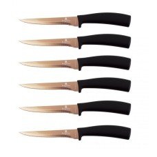 Набір для стейків, Berlinger Haus BH-2613 Black Rose, 6 шт. для нарізки м’яса