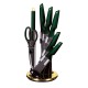 Набір кухонних ножів Berlinger Haus Black Emerald BH-2690, 8 предметів для готування