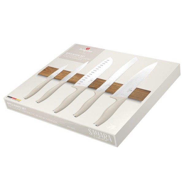 Zestaw noży kuchennych Berlinger Haus BH-2945 Sahara Collection z listwą magnetyczną