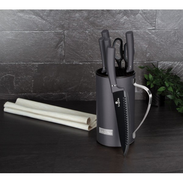 Набір кухонних ножів Berlinger Haus Carbon Pro BH-2600, 7 предметів для дому та кухні