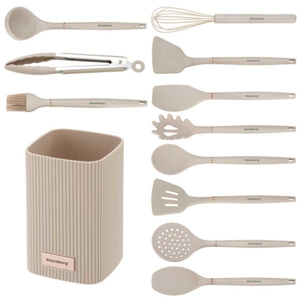 Набір кухонних силіконових приладів Klausberg KB-9012 (12 штук)