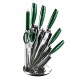 Zestaw noży kuchennych Berlinger Haus Metallic Line Emerald 8 el. w stojaku