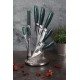 Zestaw noży kuchennych Berlinger Haus Metallic Line Emerald 8 el. w stojaku