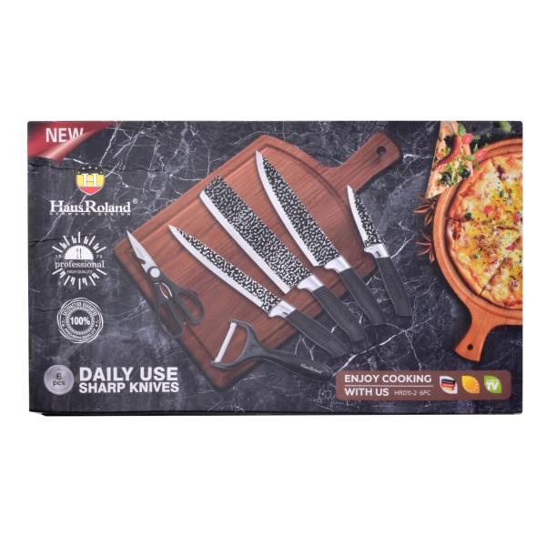 Zestaw noży kuchennych Basic Kitchen 4 noże i nożyczki do codziennego użytku