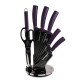 Zestaw noży kuchennych Berlinger Haus Purple Eclipse 8 el. w bloku BH-2560
