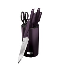 Zestaw noży kuchennych Berlinger Haus Purple Eclipse BH-2798 w bloku do kuchni