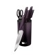 Zestaw noży kuchennych Berlinger Haus Purple Eclipse BH-2798 w bloku do kuchni