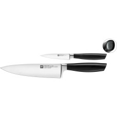 Ніж кухонний, Zwilling All Star, набір 2 шт, чорний для професійного різання