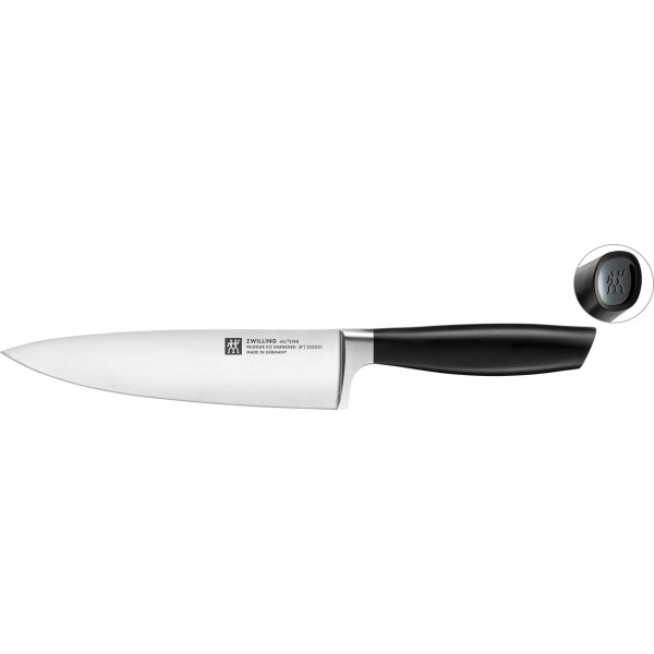 Ніж кухонний, Zwilling All Star, набір 2 шт, чорний для професійного різання