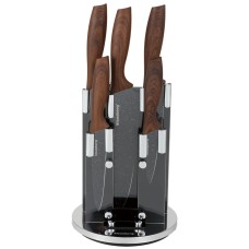 Zestaw noży kuchennych Klausberg KB-7615 5 el. w stojaku obrotowym