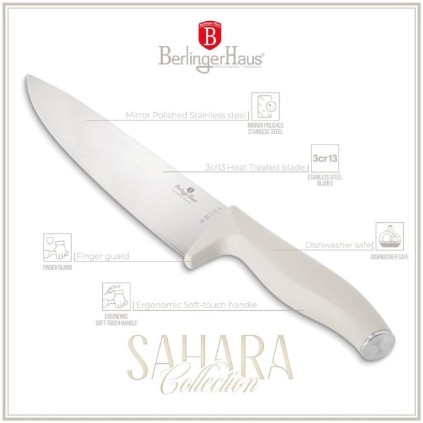 Zestaw noży kuchennych Berlinger Haus Sahara BH-3121 w bloku bambusowym 10 el.
