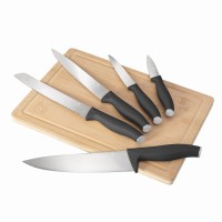 Zestaw noży kuchennych Berlinger Haus Antracit BH-2961 z deską do krojenia, 6 elementów