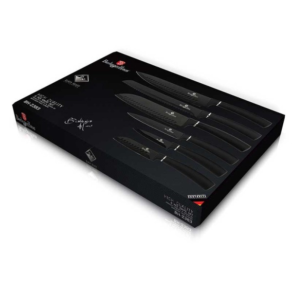 Zestaw noży kuchennych Berlinger Haus Black Silver BH-2383, 6 elementów, do codziennego użytku