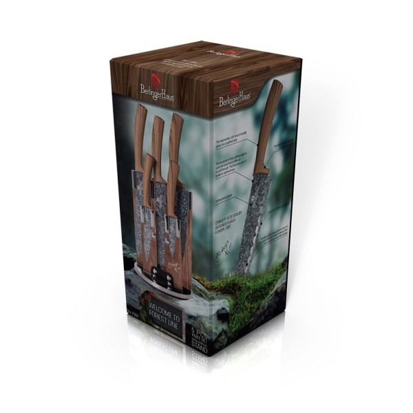 Набір кухонних ножів Berlinger Haus Forest Line BH-2160, 6 предметів для готування