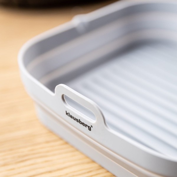Zestaw wkładów silikonowych Klausberg KB-7790 do beztłuszczowej frytkownicy 20 cm kwadratowy składany 2 sztuki