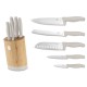Zestaw noży kuchennych BerlingerHaus Sahara BH-2755, 5 szt. + stojak bambusowy