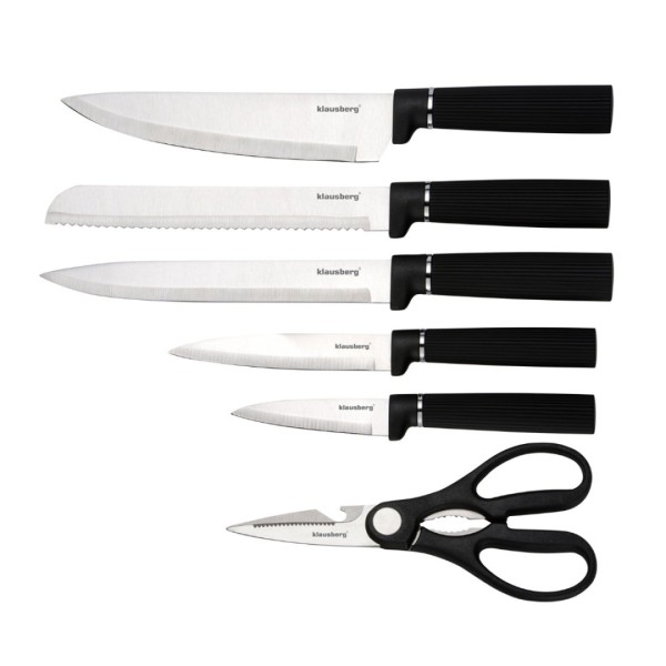 Zestaw noży kuchennych Klausberg KB-7978 (ze stojakiem i deską)