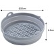 Zestaw wkładów silikonowych Klausberg KB-7789 do frytkownicy beztłuszczowej 20 cm okrągły składany 2 sztuki
