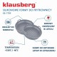Zestaw wkładów silikonowych Klausberg KB-7789 do frytkownicy beztłuszczowej 20 cm okrągły składany 2 sztuki