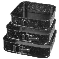 Набір форм для випікання Brunbeste BB-2549, 3 шт, тефлонове покриття, 24/26/28 см