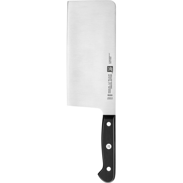 Набір кухонних ножів Zwilling Gourmet: китайський тесак 18 см + точило для ножів