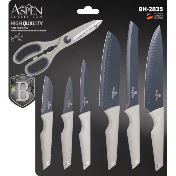 Набір ножів BERLINGER HAUS ASPEN BH-2835 із 7 предметів